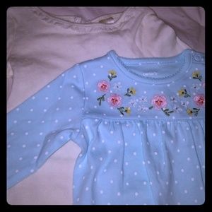 2 long sleeve onsies